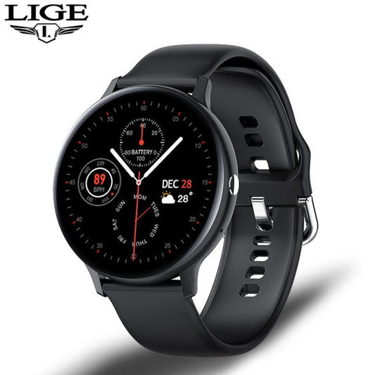 LIGE 2021 Bluetooth Answer Call Smart Watch Men Full Touch Dial Call Fitness Tracker IP67 Waterproof 4G ROM Smartwatch for women