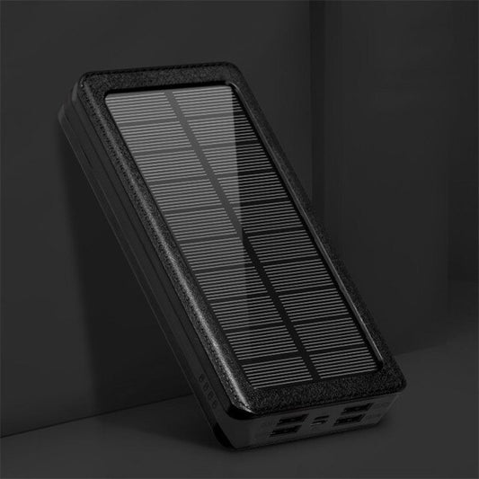 80000mAh Solar Power Bank Phone Portable Fast Charger with LED Light 4 USB Ports External Battery for Xiaomi Iphone Samsung